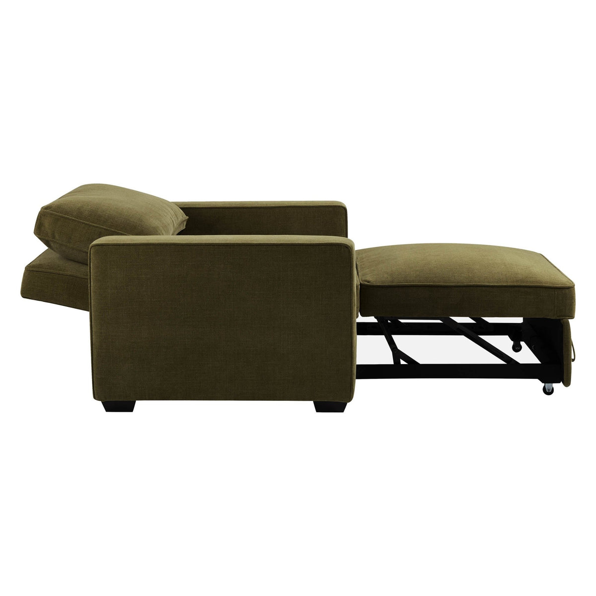 Soho Chair Bed - Chenille Olive - DUSK