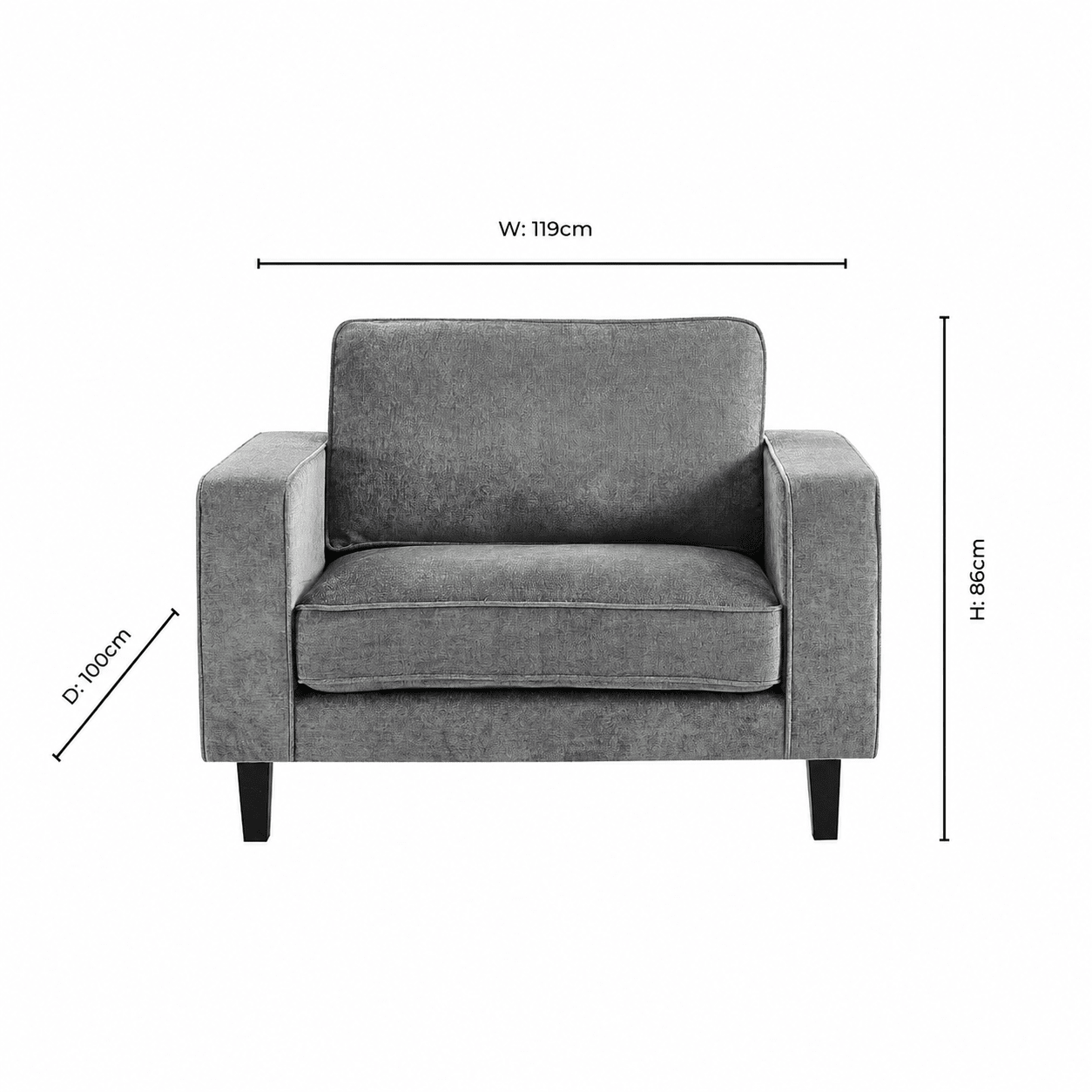 Soho Chair Bed - Grey - DUSK