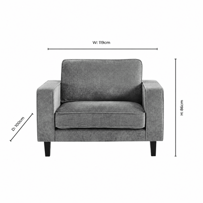 Soho Chair Bed - Grey - DUSK