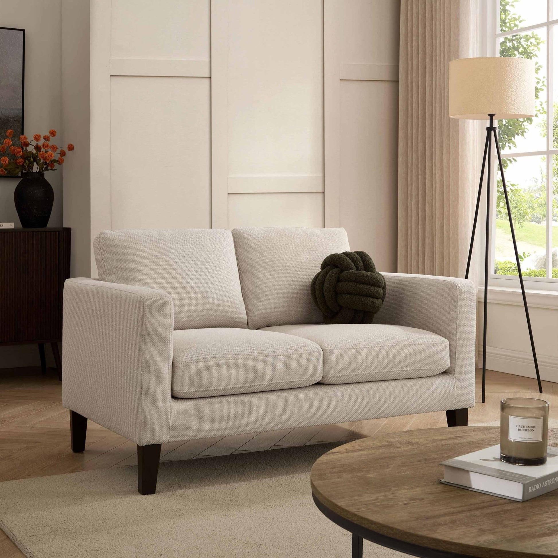Soho Compact 2 Seater Sofa - Beige - DUSK