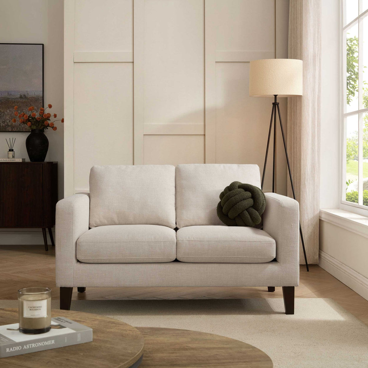 Soho Compact 2 Seater Sofa - Beige - DUSK