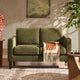 Soho Compact 2 Seater Sofa - Chenille Olive - DUSK