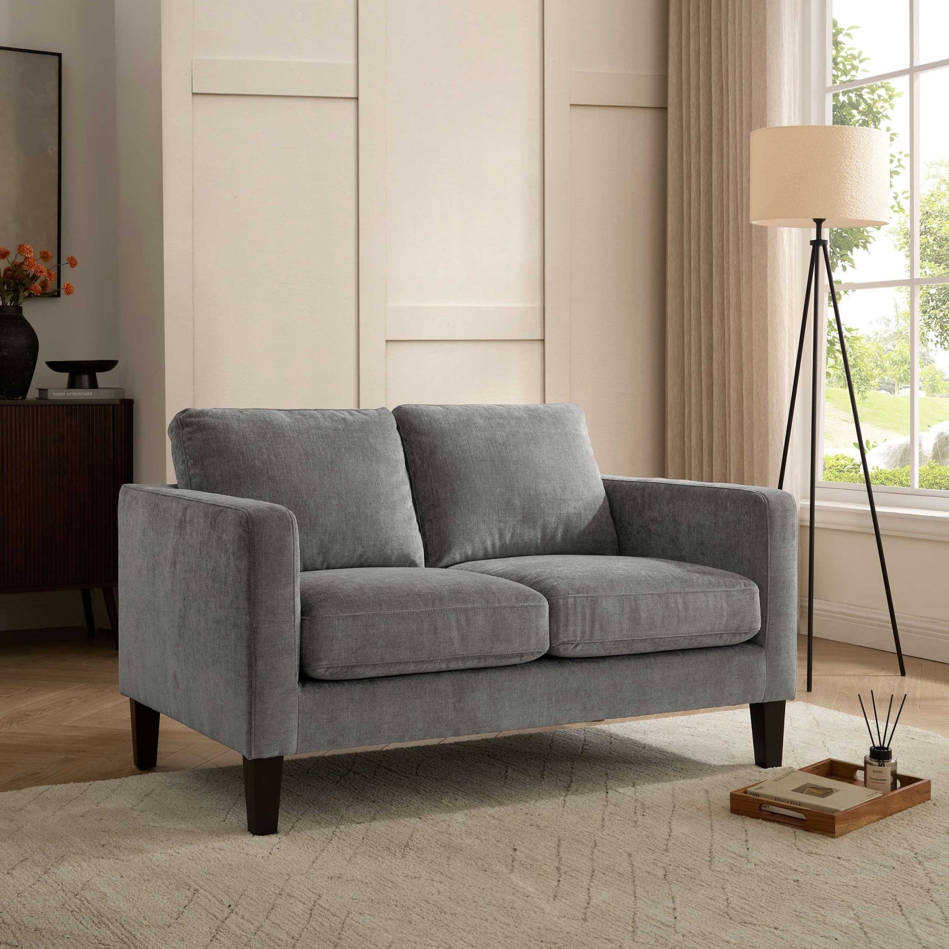 Soho Compact 2 Seater Sofa - Grey - DUSK