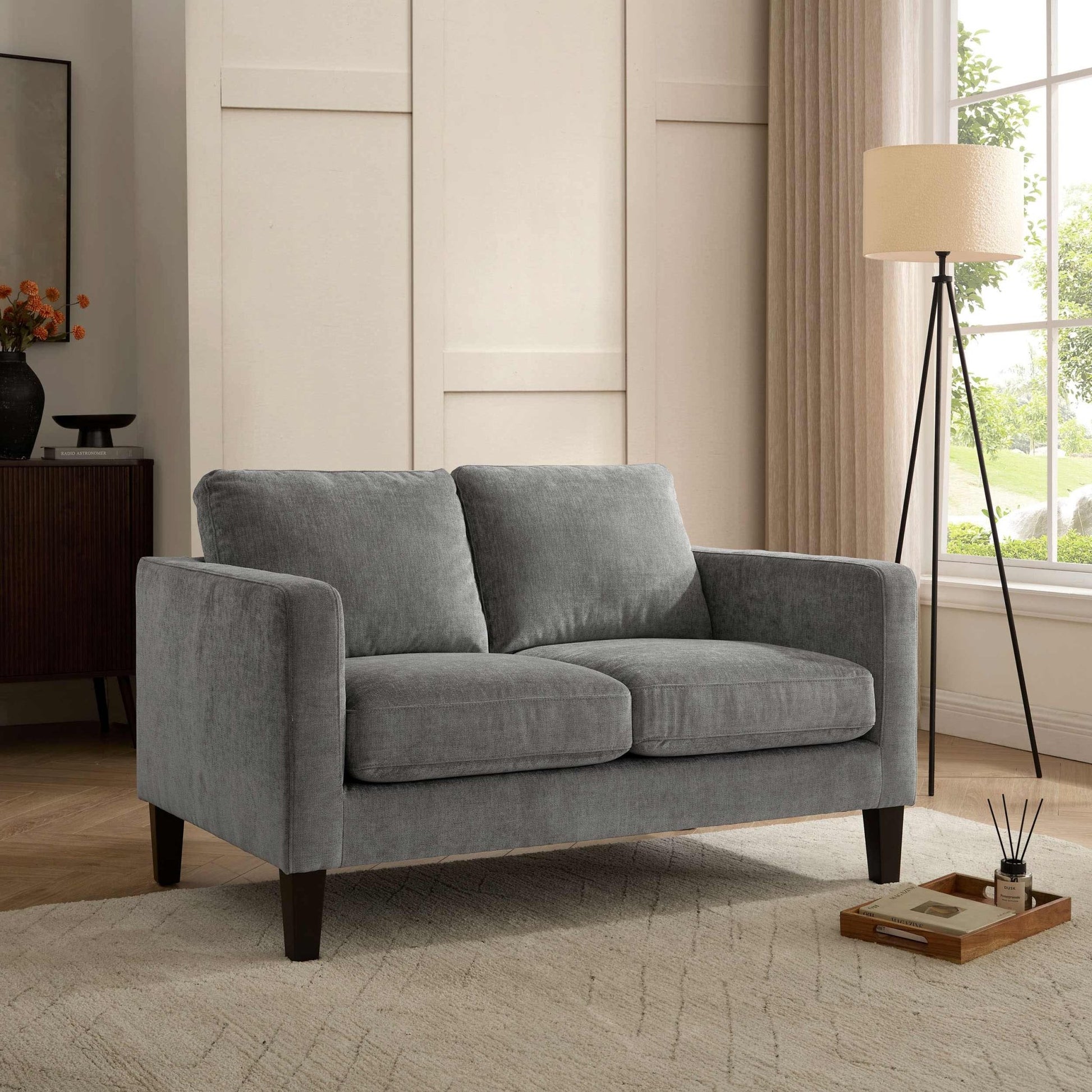 Soho Compact 2 Seater Sofa - Grey - DUSK