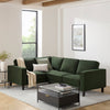 Soho Left Hand Corner Sofa - Dark Olive - DUSK