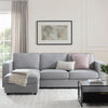 Soho Left Hand Storage Chaise Sofa - Blue Grey - DUSK