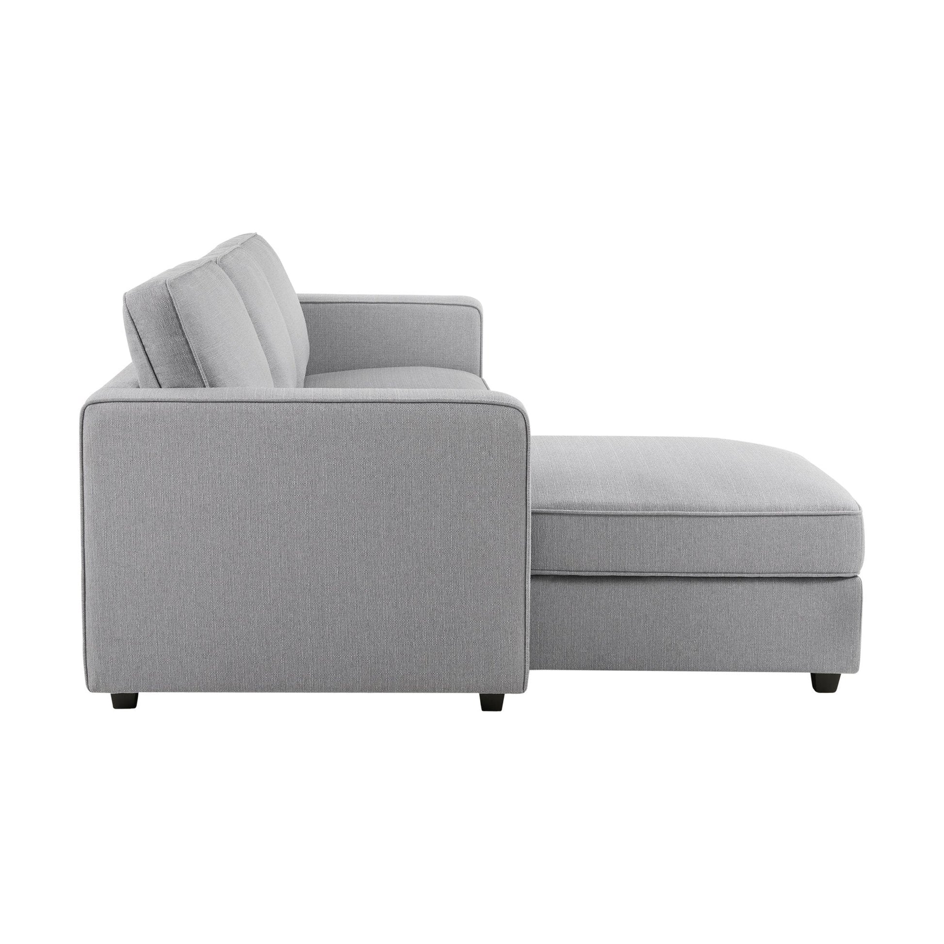 Soho Left Hand Storage Chaise Sofa - Blue Grey - DUSK