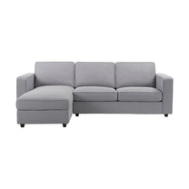 Soho Left Hand Storage Chaise Sofa - Mid Grey – DUSK