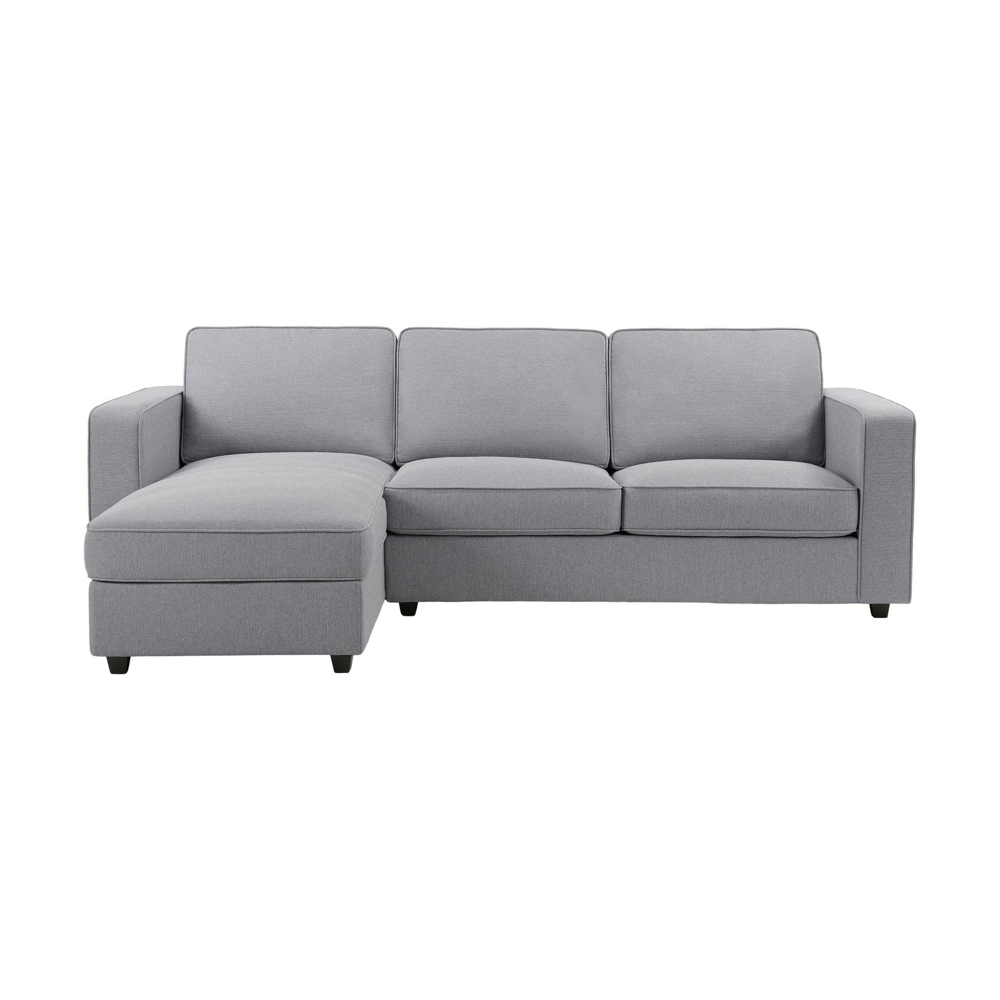 Soho Left Hand Storage Chaise Sofa - Blue Grey - DUSK