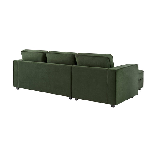 Soho Left Hand Storage Chaise Sofa - Dark Olive - DUSK