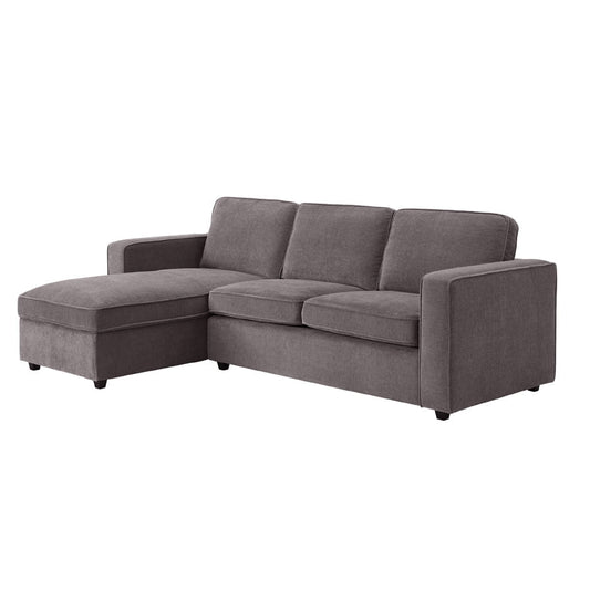 Soho Left Hand Storage Chaise Sofa - Grey - DUSK