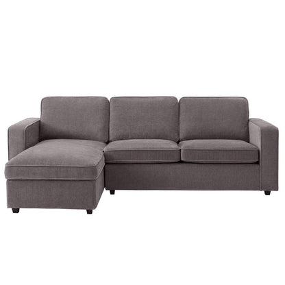 Soho Left Hand Storage Chaise Sofa - Grey - DUSK