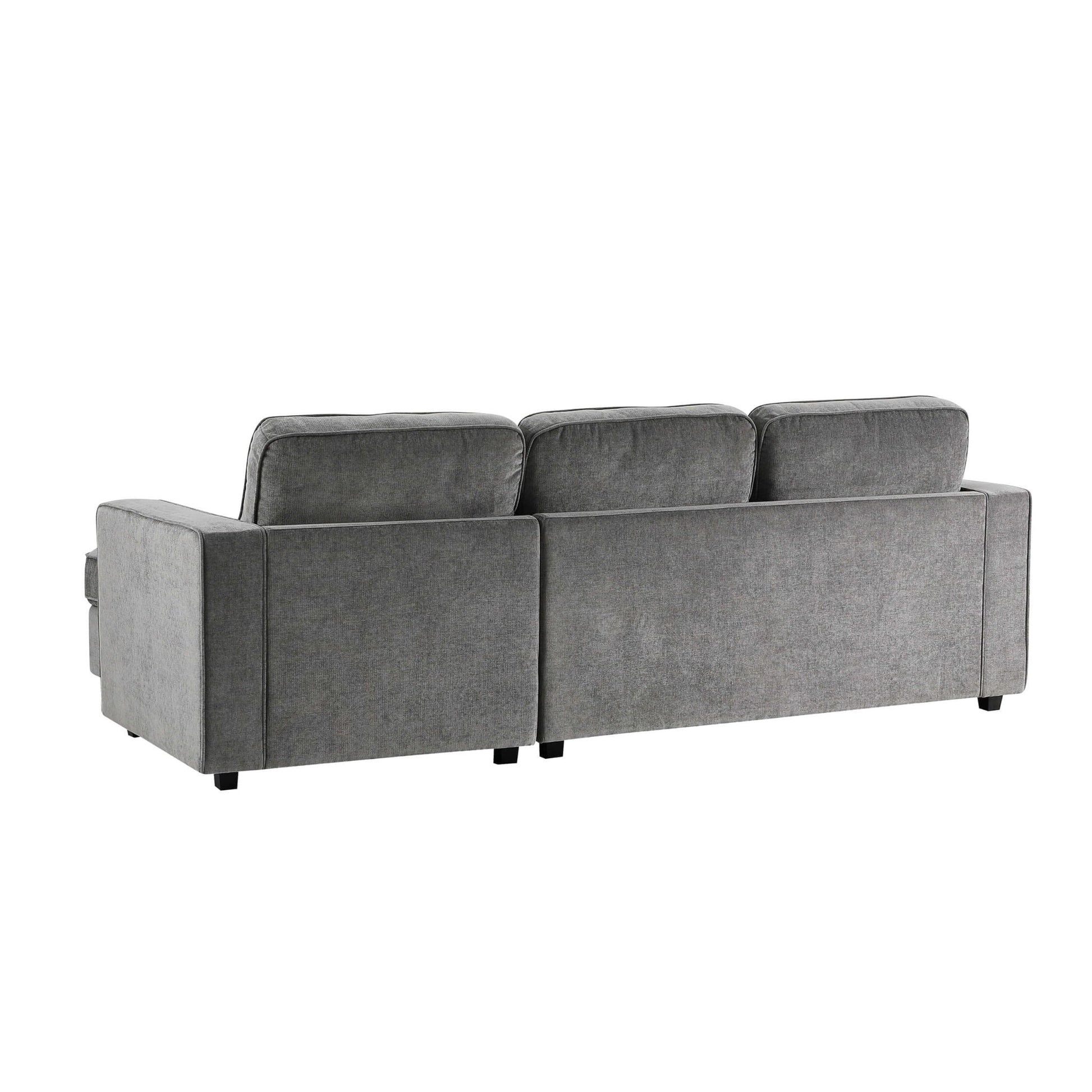Soho Left Hand Storage Chaise Sofa - Grey - DUSK