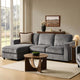 Soho Left Hand Storage Chaise Sofa - Grey - DUSK