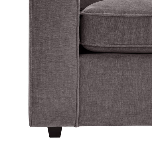 Soho Left Hand Storage Chaise Sofa - Grey - DUSK