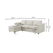 Soho Left Hand Storage Chaise Sofa - Mid Grey – DUSK