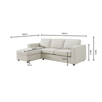 Soho Left Hand Storage Chaise Sofa - Mid Grey – DUSK