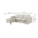Soho Left Hand Storage Chaise Sofa - Mid Grey – DUSK