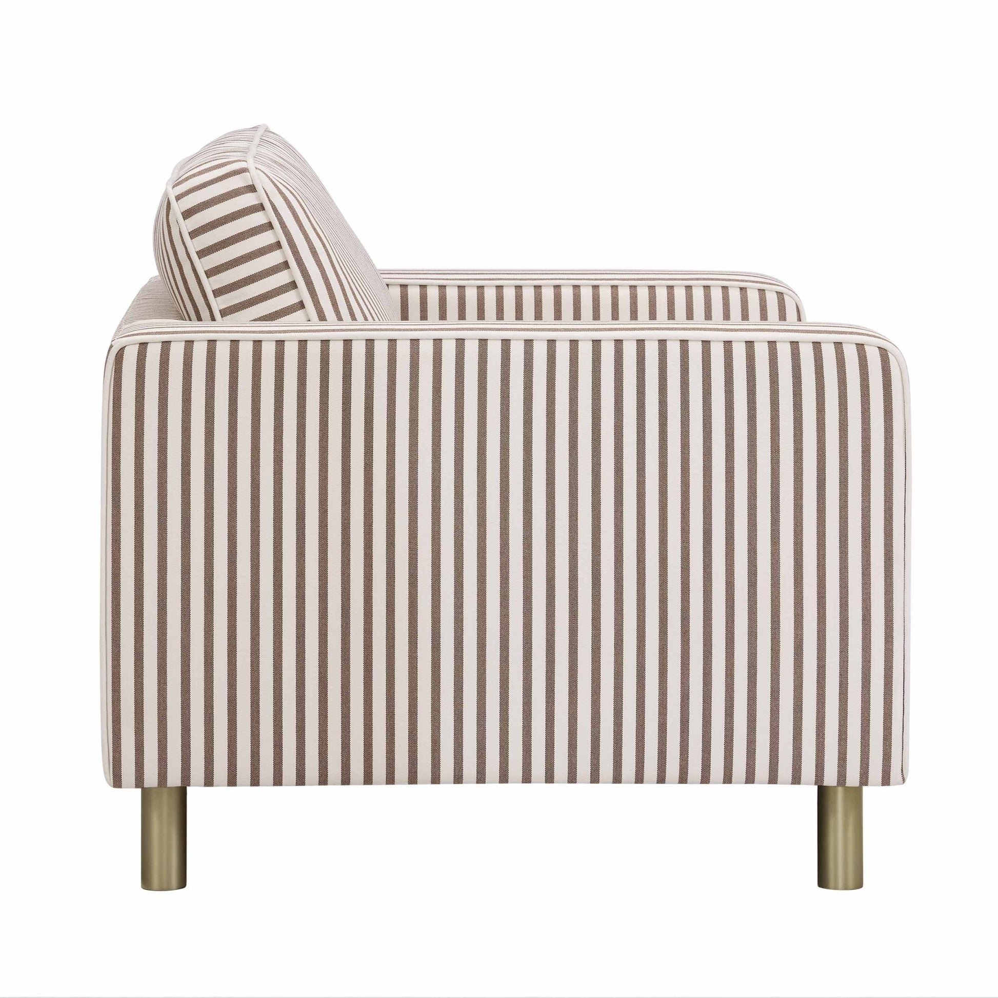 Soho Loveseat - Chocolate Stripe - DUSK