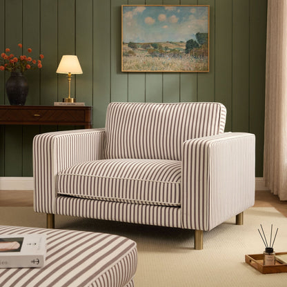 Soho Loveseat - Chocolate Stripe - DUSK