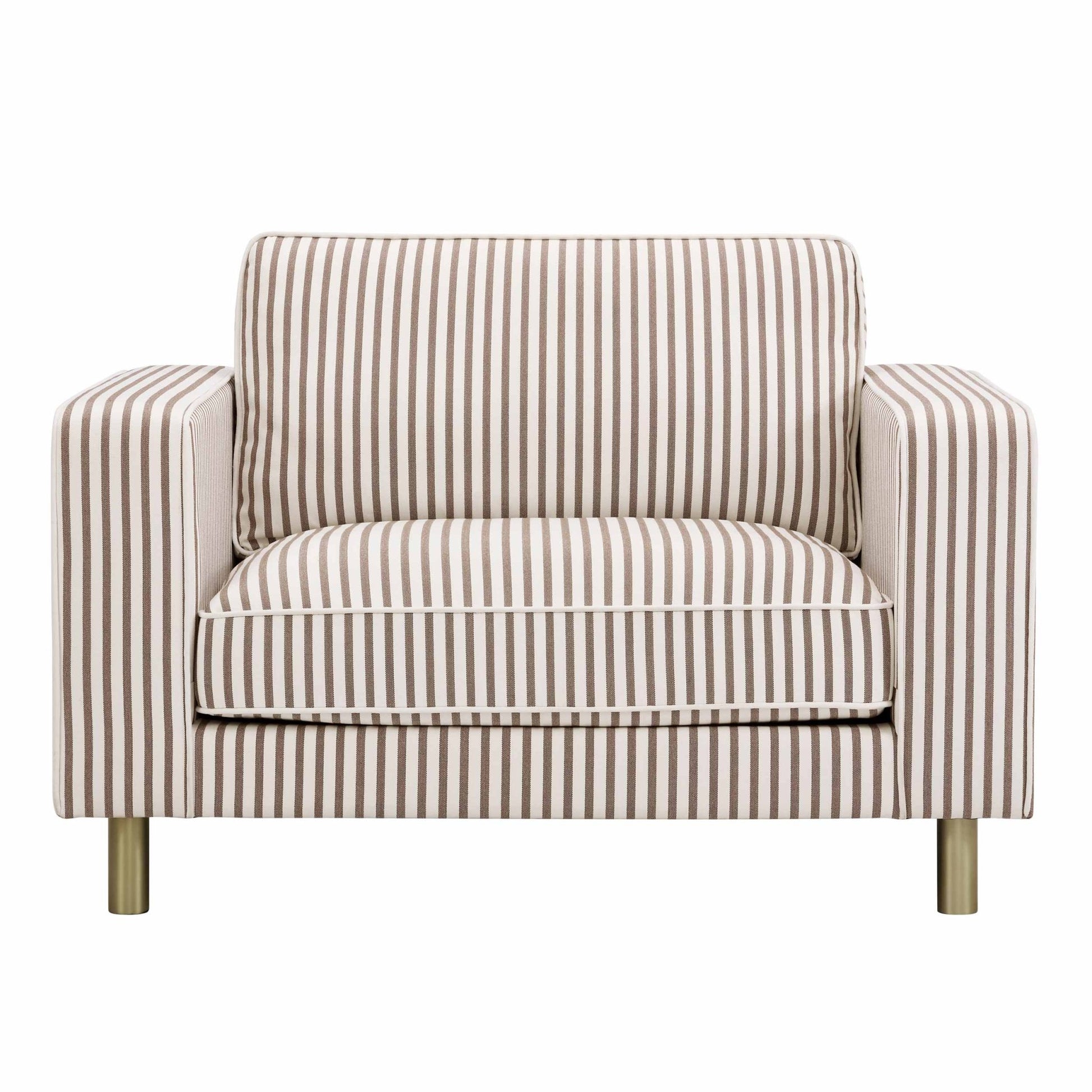 Soho Loveseat - Chocolate Stripe - DUSK