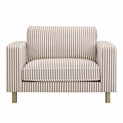 Soho Loveseat - Chocolate Stripe - DUSK