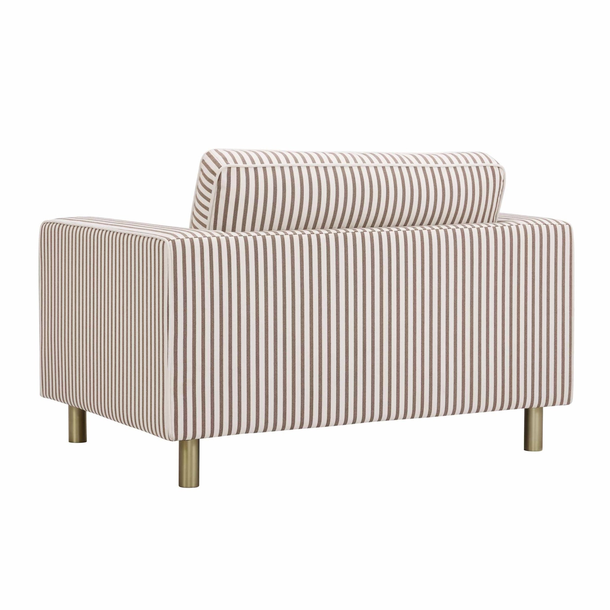 Soho Loveseat - Chocolate Stripe - DUSK