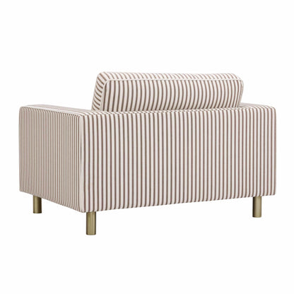 Soho Loveseat - Chocolate Stripe - DUSK