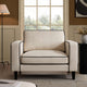 Soho Loveseat - Cream Linen/Black - DUSK