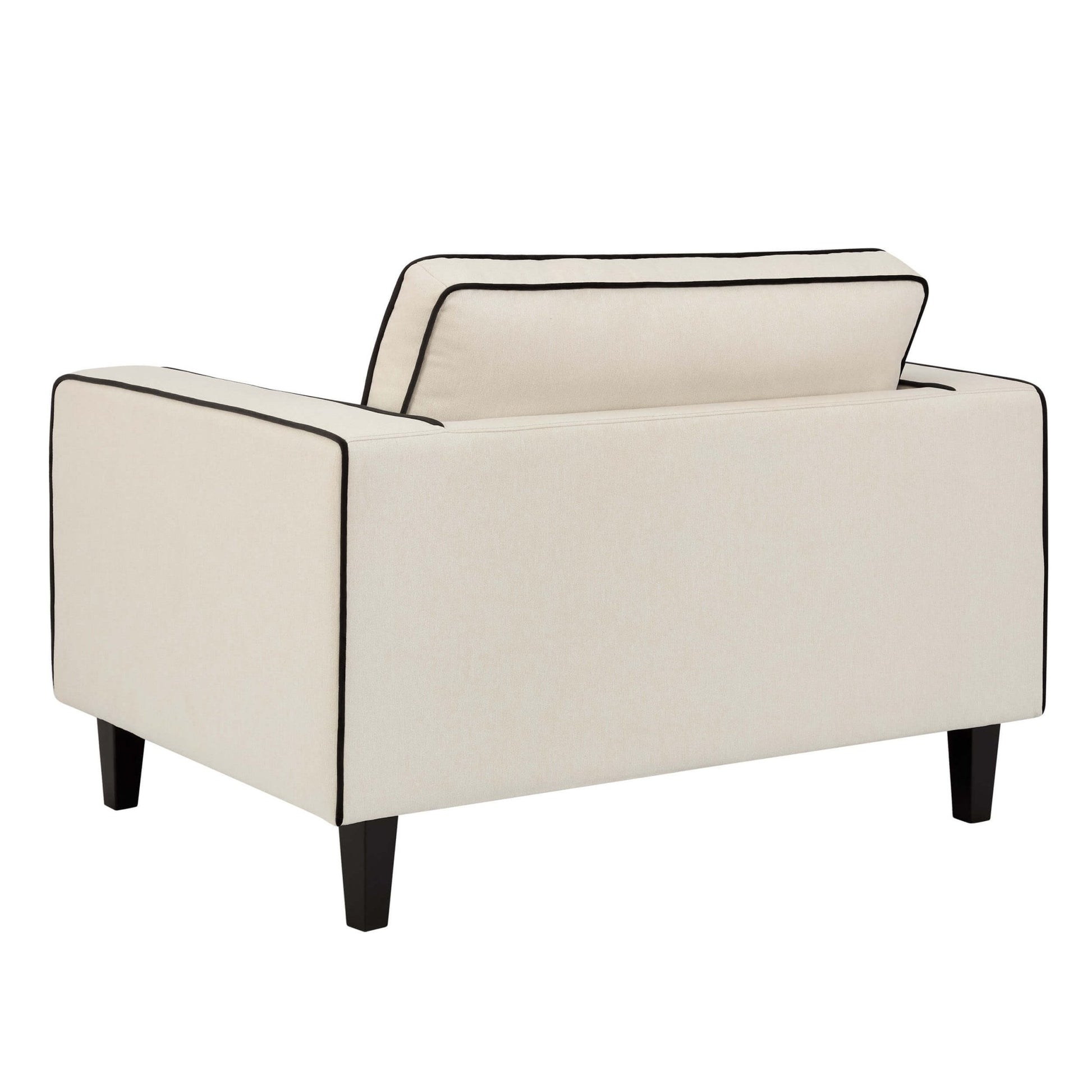 Soho Loveseat - Cream Linen/Black - DUSK