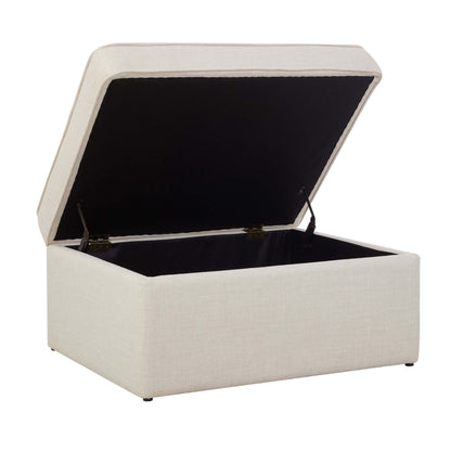 Soho Ottoman Storage Pouffe - Beige - DUSK