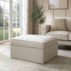 Soho Ottoman Storage Pouffe - Beige - DUSK