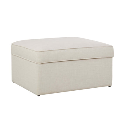 Soho Ottoman Storage Pouffe - Beige - DUSK