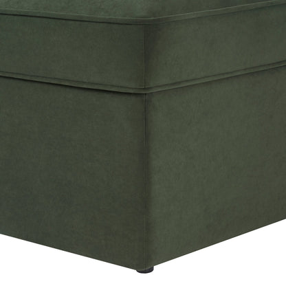 Soho Ottoman Storage Pouffe - Dark Olive - DUSK