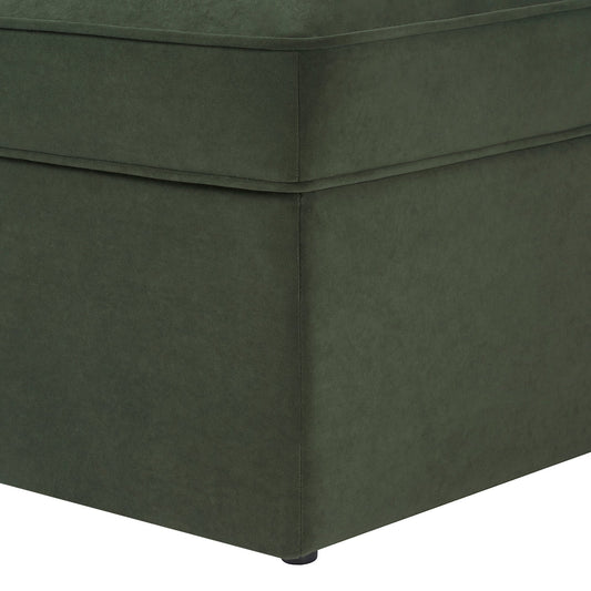 Soho Ottoman Storage Pouffe - Dark Olive - DUSK