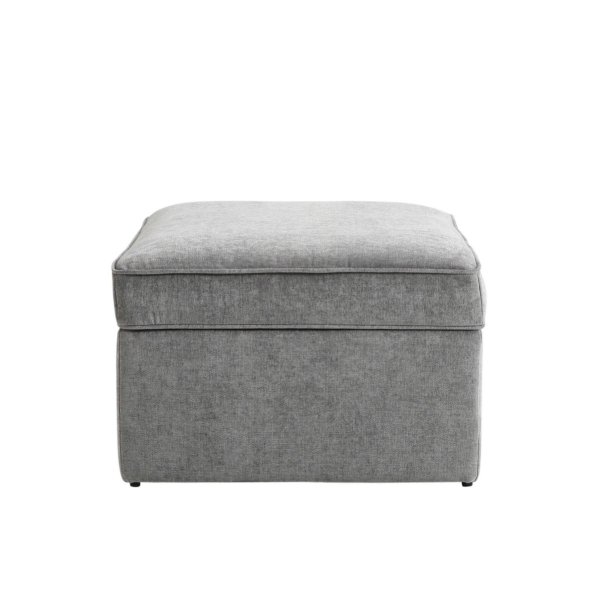 Soho Ottoman Storage Pouffe - Grey - DUSK