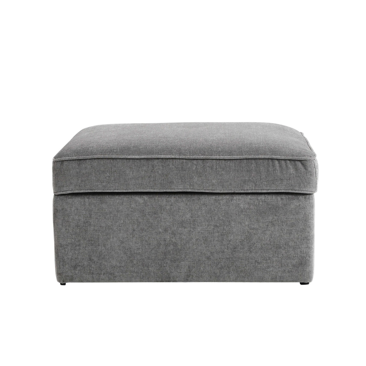 Soho Ottoman Storage Pouffe - Grey - DUSK