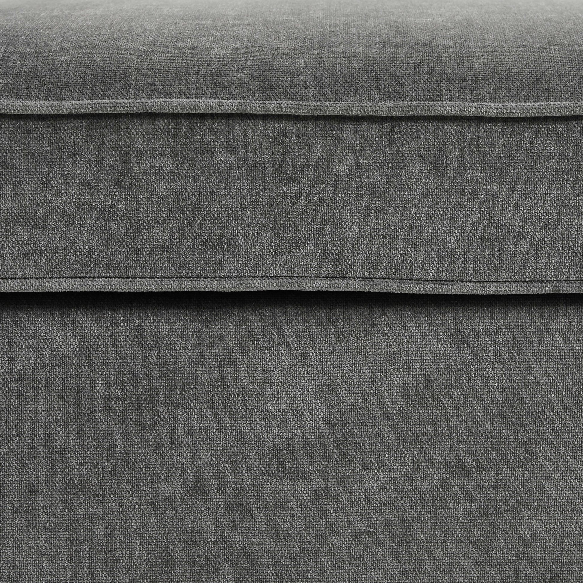 Soho Ottoman Storage Pouffe - Grey - DUSK