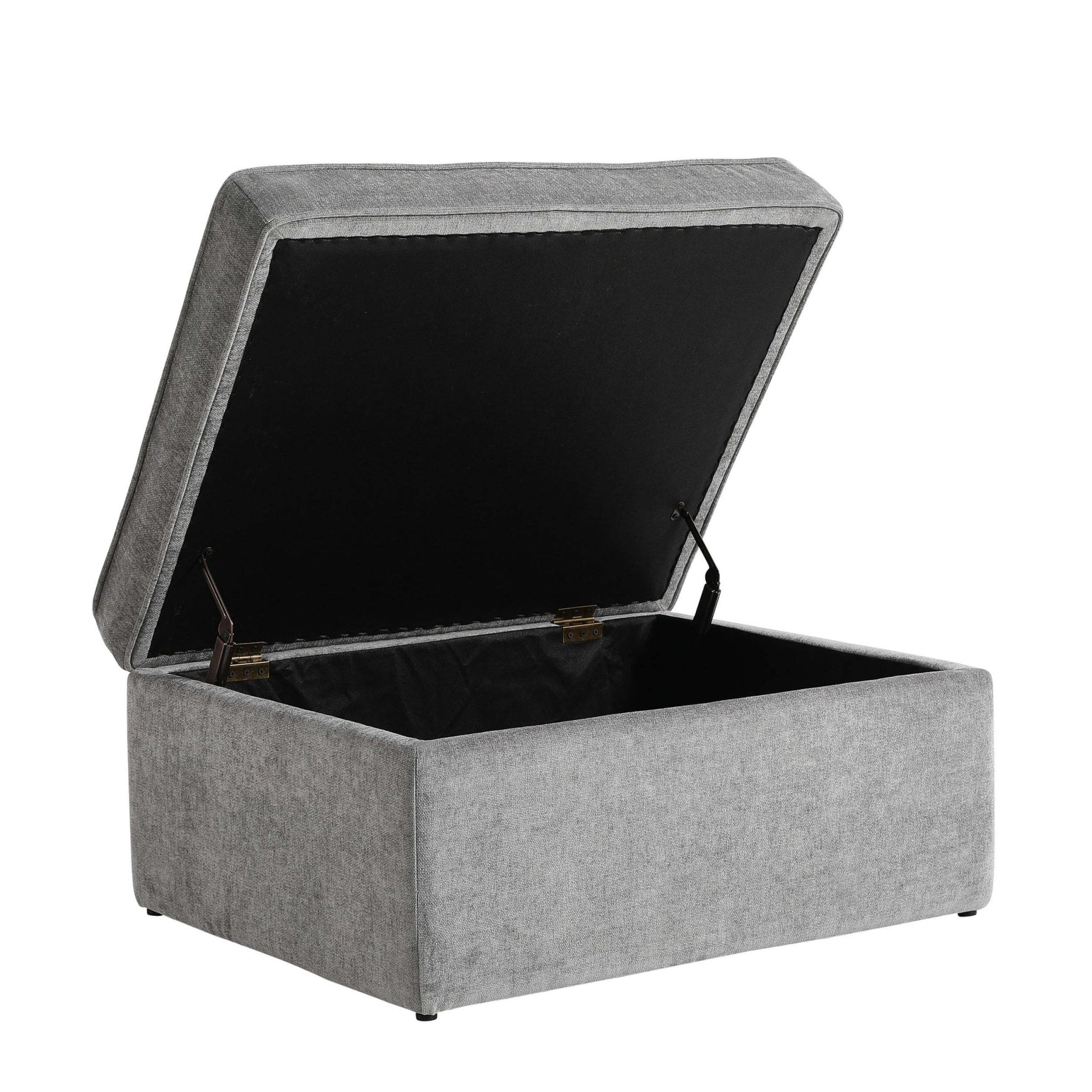 Soho Ottoman Storage Pouffe - Grey - DUSK
