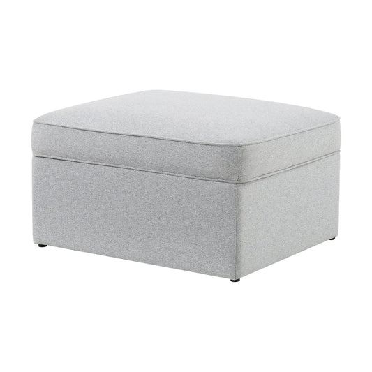 Soho Ottoman Storage Pouffe - Light Grey - DUSK