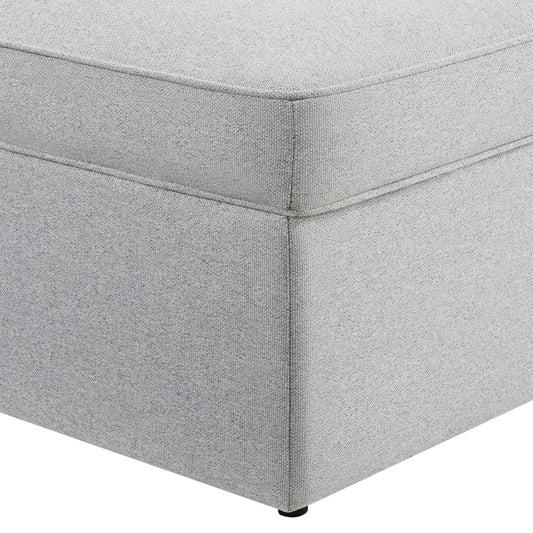 Soho Ottoman Storage Pouffe - Light Grey - DUSK