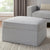 Soho Ottoman Storage Pouffe - Light Grey - DUSK