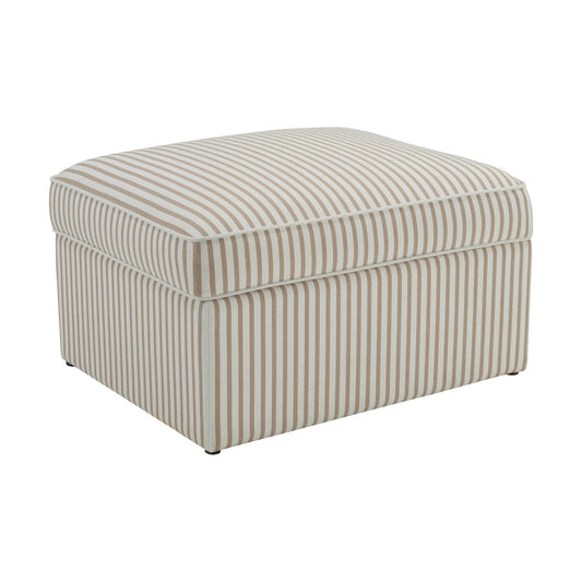 Soho Ottoman Storage Pouffe - Sand Stripe - DUSK