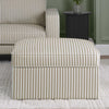 Soho Ottoman Storage Pouffe - Sand Stripe - DUSK