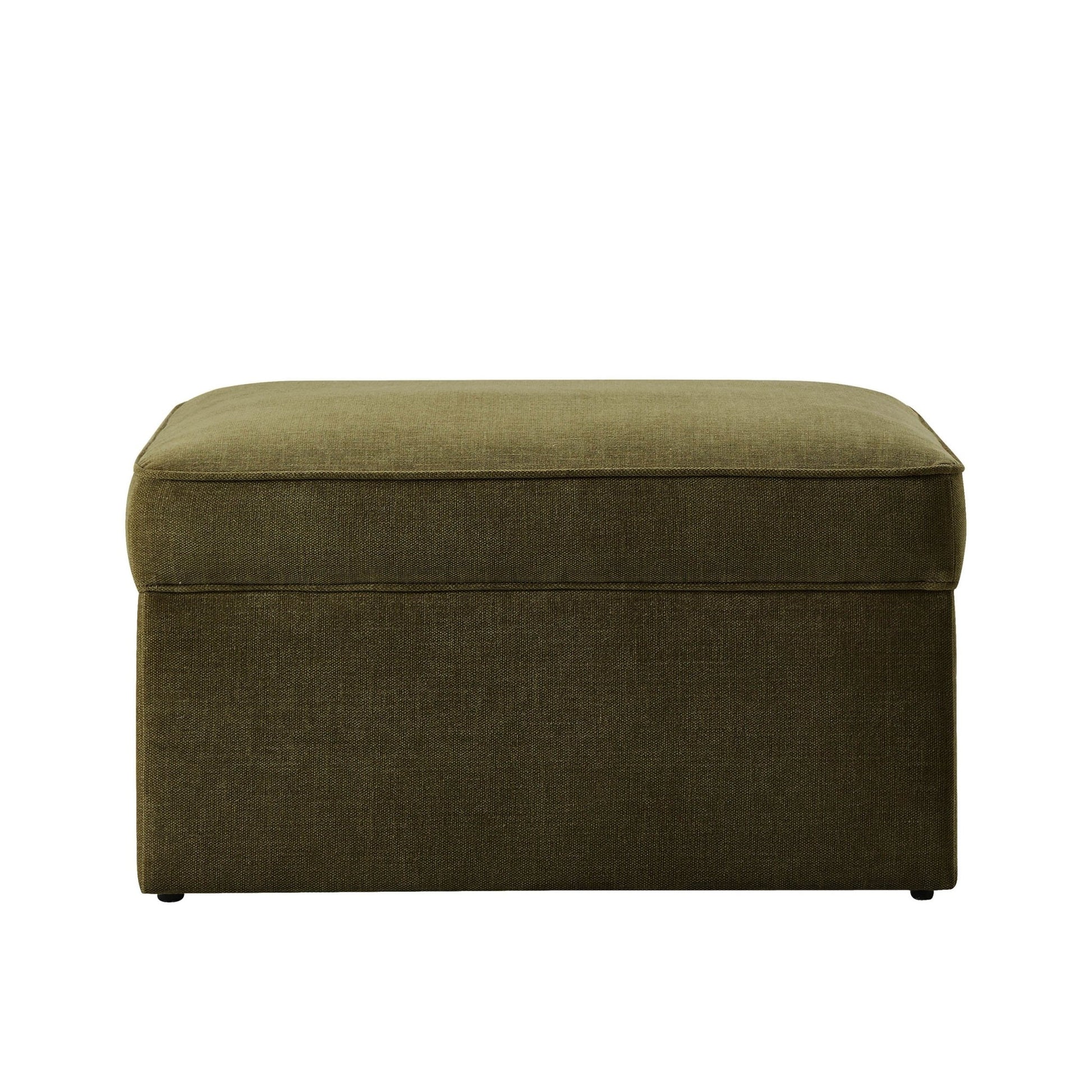 Soho Pouffe Chenille Olive - DUSK