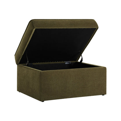 Soho Pouffe Chenille Olive - DUSK