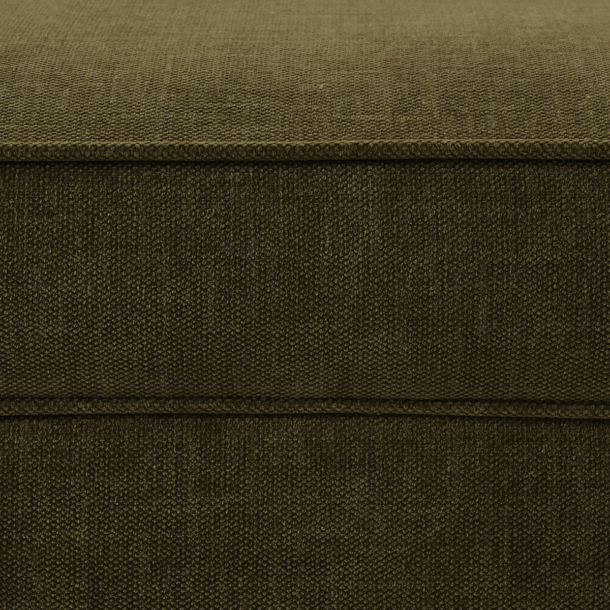 Soho Pouffe Chenille Olive - DUSK