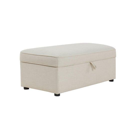 Soho Rectangle Ottoman Storage - Beige - DUSK