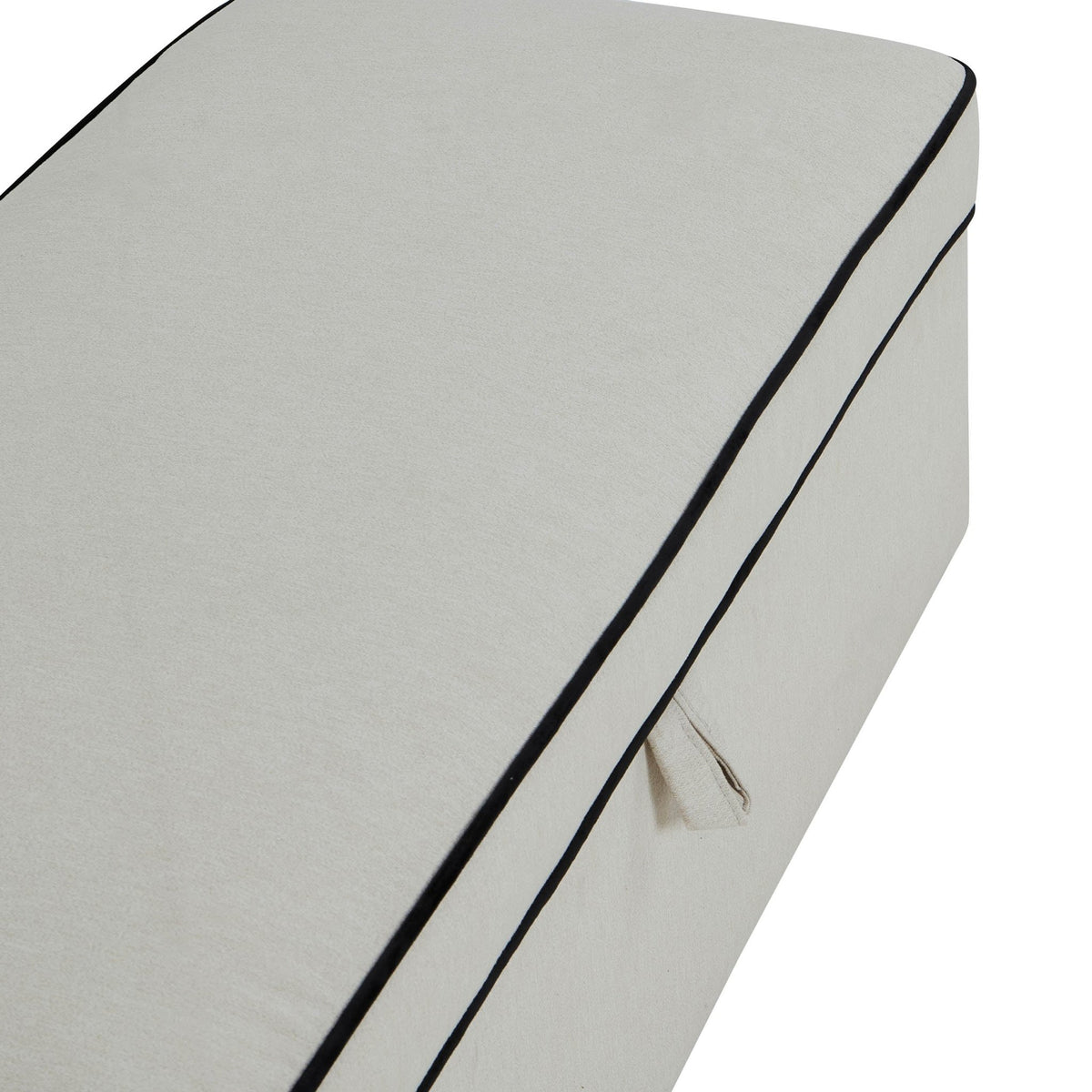 Soho Rectangle Ottoman Storage - Contrast Piping - DUSK