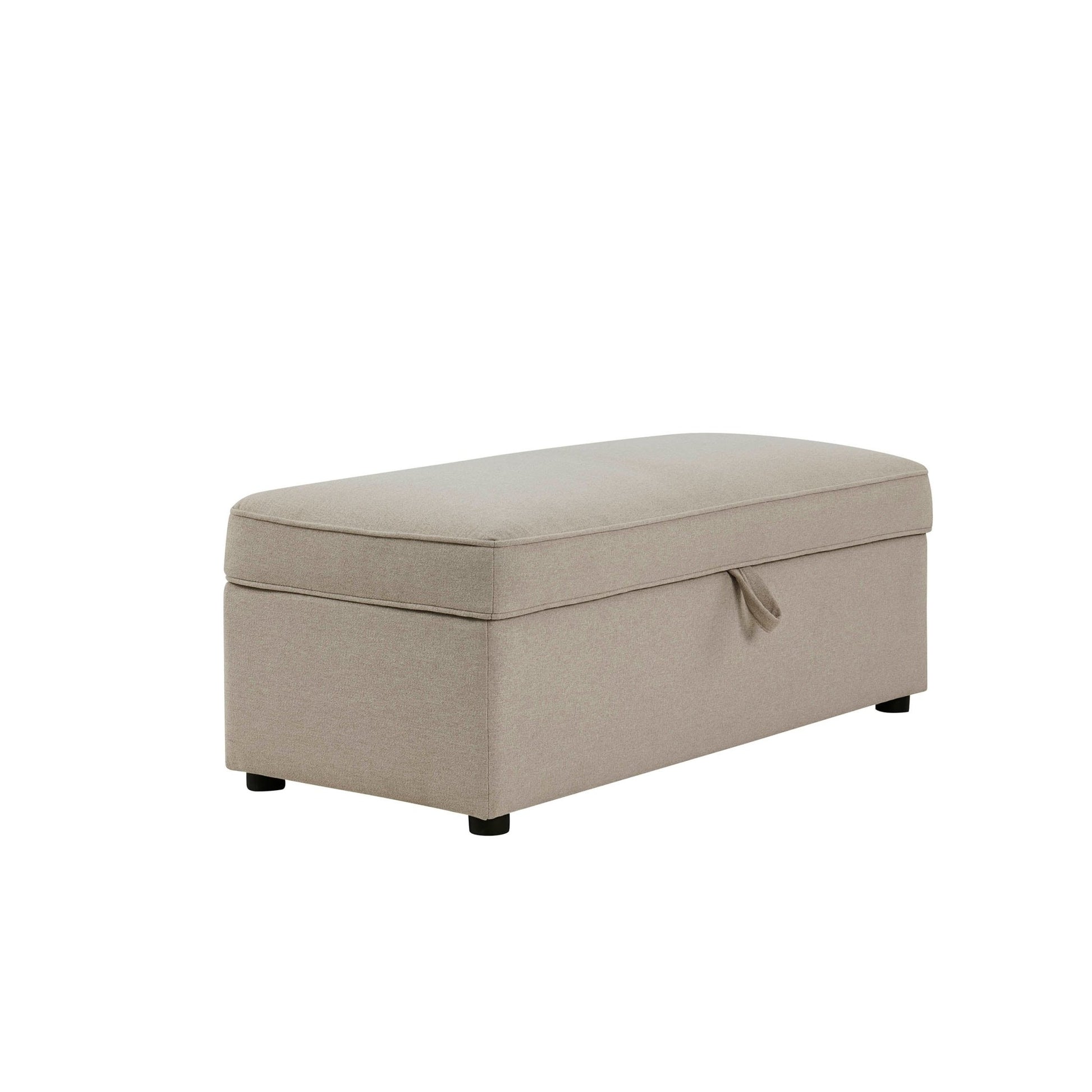 Soho Rectangle Ottoman Storage - Oatmeal - DUSK